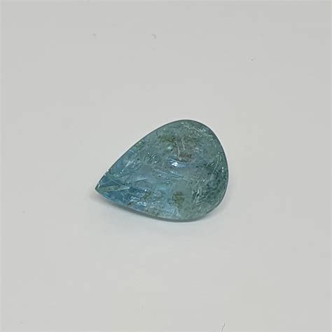 7 63 Cts Agua Marinha Lapidação Gota 17x12 4 mm