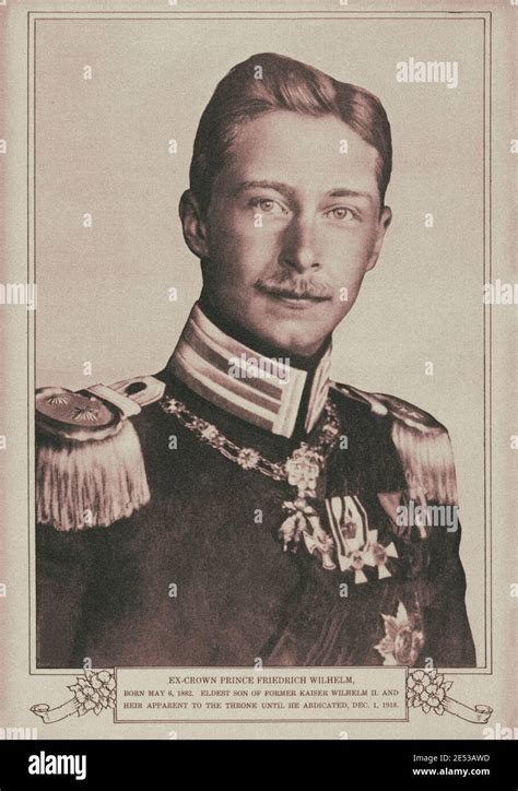 Wilhelm Deutscher Kronprinz 1882 1951 war das älteste Kind und