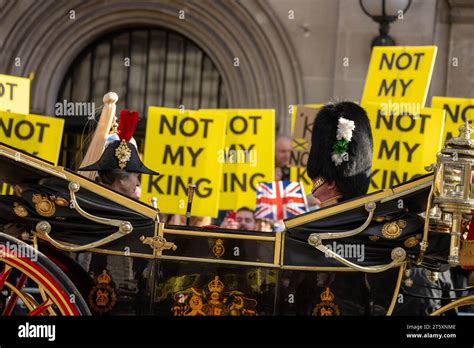 London UK 07th Nov 2023 State Opening Of Parliament Amid Anti