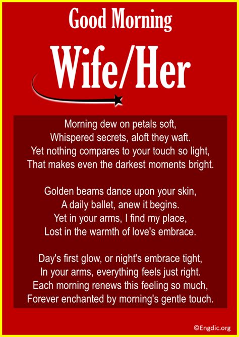 10 Romantic Good Morning Poems For Herwifegirlfriend Engdic