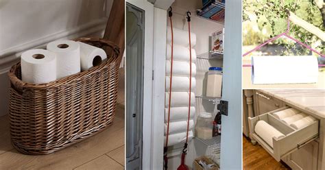 10 Clever Paper Towel Storage Ideas Bright Stuffs