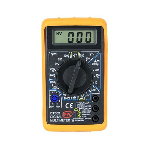 Multimetro Digital EVL DT832 Ditronics Ecuador