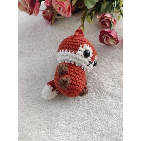 Trendo Gurumi Amigurumi Mini Kızıl Tilki Anahtarlık Oyuncak Fiyatı