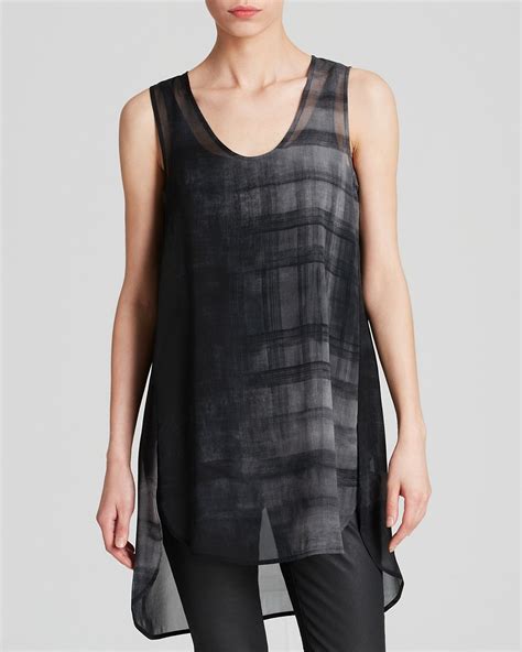 Eileen Fisher Sheer Silk Tunic Women Bloomingdales Silk Tunic