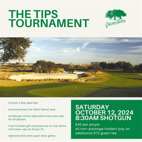 The Tips Tournament Chicopee Woods Golf Course
