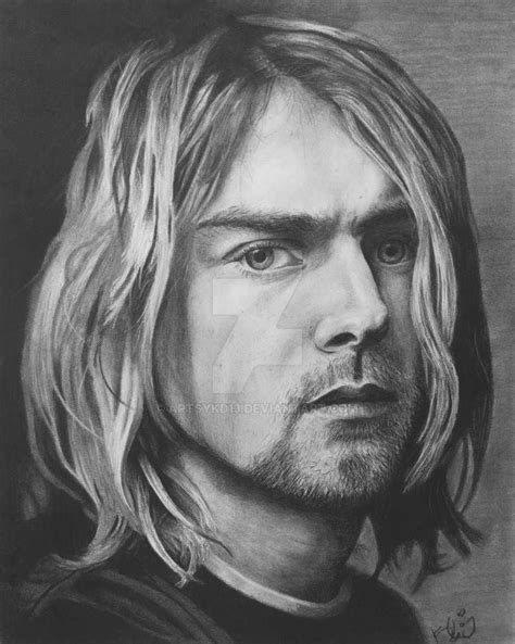 Kurt Cobain Portrait Pencil Drawing