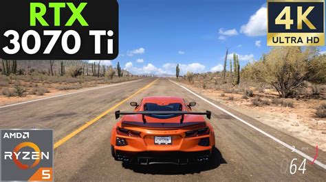 Forza Horizon 5 Rtx 3070 Ti Ryzen 5 5600x 4k Ultra Settings Youtube