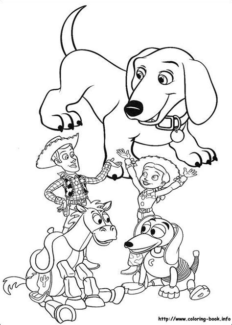 Toy Story Coloring Pages Woody Buzz Lightyear Jesse Mr