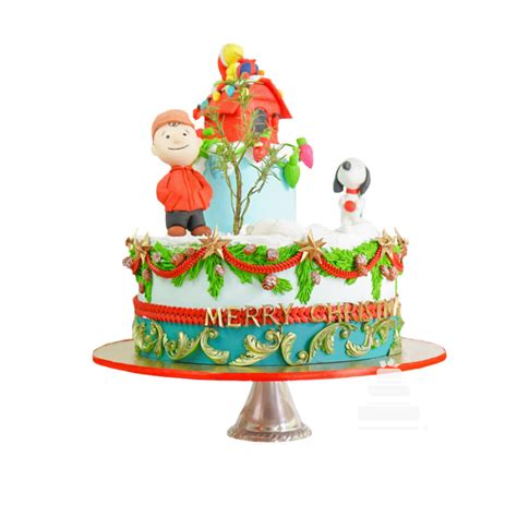 Charly Brown Snoopy Christmas Cake Pastel Navide O De Charly Brown