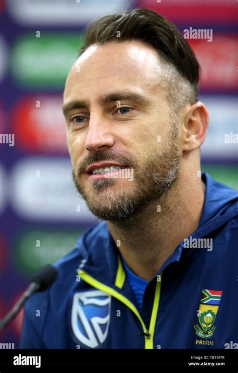 South Africas Faf Du Plessis During A Press Conference At The Oval