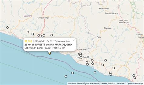 Sismo hoy México del 21 de junio de 2023 A qué hora fue el último