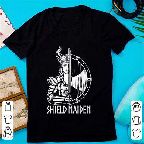official shield maiden viking girl shirt hoodie sweater longsleeve