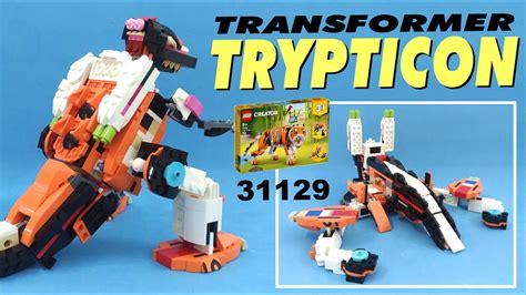 Tutorial Let S Build Trypticon Transformer Dinosaur From Lego