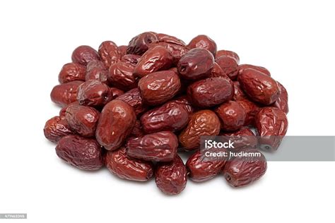 Dry Red Jujubes Isolated On White Background Stock Photo Download