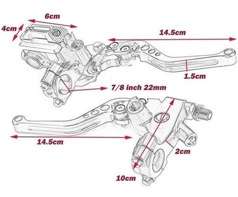 Palancas De Embrague 22mm Y Freno Universales Aluminio Cuotas sin interés