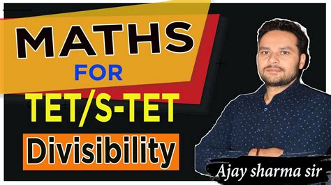 Divisibility Rule वभजकत क नयम MATHS CLASS 01 AJAY SHARMA