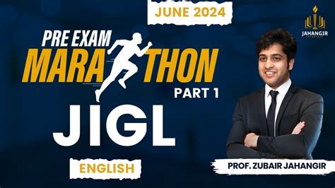 Jigl Pre Exam Marathon Part Cs Executive June English Cs