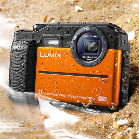 Panasonic Lumix DC-TS7D Waterproof Tough Digital Camera (Orange) | BuyDig.com