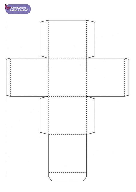 Molde De Caixa De Papel Para Imprimir Modelos Prontos Artesanato