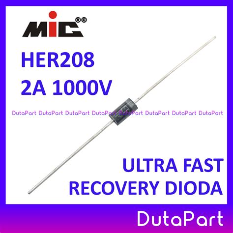 Pcs Her Her A V Mic Ultra Fast Recovery Rectifier Dioda