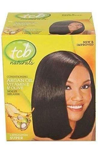 Tcb Naturals Aceite De Oliva No Lye Relaxer Kit Super Env O Gratis