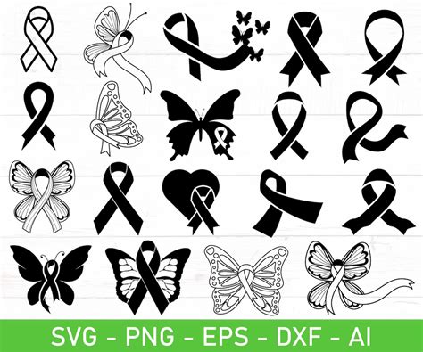 Awareness Ribbon Svg Bundle Awareness Ribbon Svg Butterfly Breast