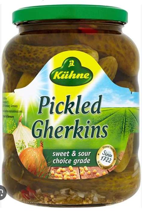 Gherkins Pickled Kuhne Brand Th