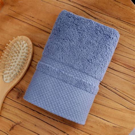 Ultrafine Fiber Bath Towels Soft Ultra Absorbent X Blue