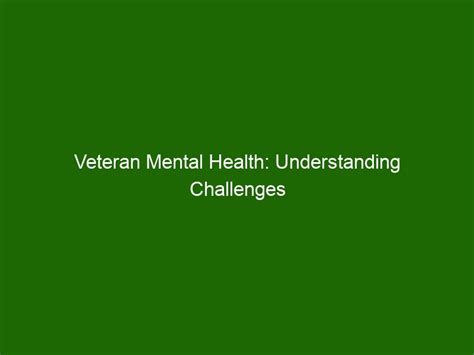 Veteran Mental Health Understanding Challenges And Coping Strategies