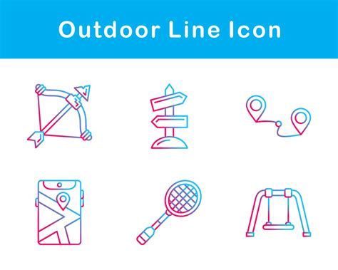 Outdoor Vector Icon Set 20652412 Vector Art At Vecteezy
