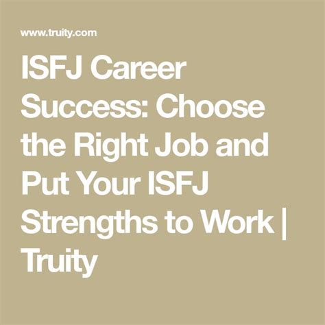 Best Careers For ISFJ Personality Type