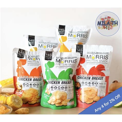 Protein Snack Zero Carbohydrate Chicken Breast Chips Morris Halal Except Bacon Cheese