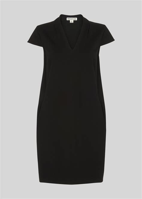 Black Ponte Jersey Paige Dress Whistles