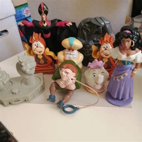 MCDONALDS DISNEY TOYS Vintage 1990's Beauty and the Beast, Hunchback & Aladdin 9 £12.00 ...