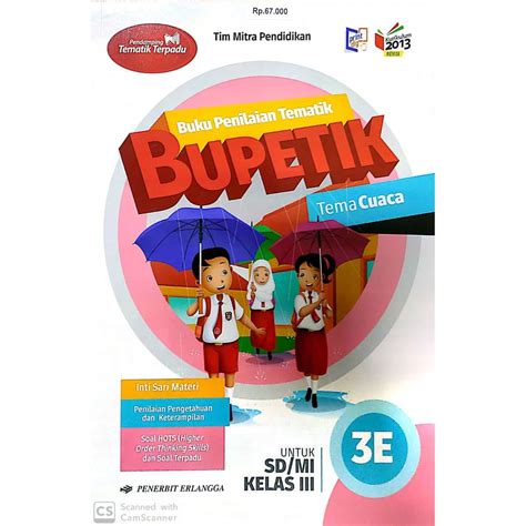 Jual Buku Erlangga Original Penilaian Tematik Bupetik E Kelas Sd