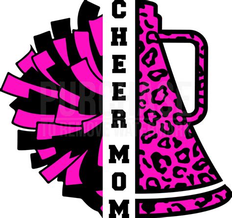 Cheer Mom Svg • Cheerleader Megaphone Pom Pom T Shirt Design Svg In 2022 Cheer Mom Pom Pom T