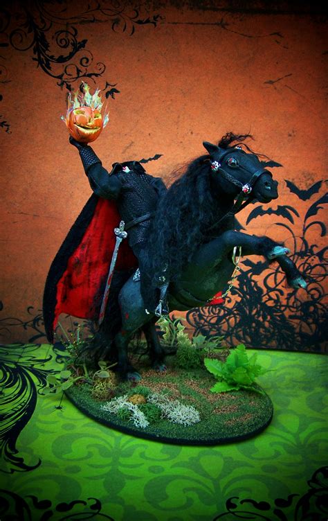 Miniature Headless Horseman Sculpture Made By Me Sleepy Hollow Fan