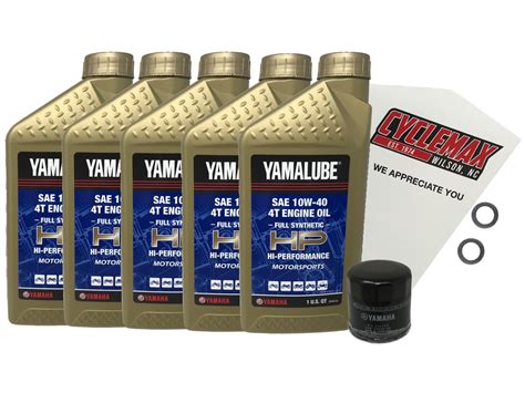 Cyclemax Full Synthetic W Oil Change Kit Fits Yamaha