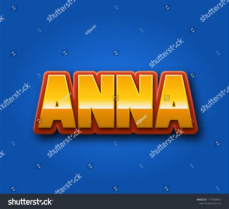 Anna Popular Nick Names Around World Ilustración De Stock 1177428472