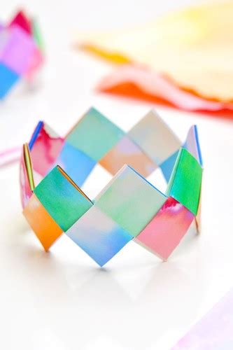 Paper Bracelets | How to Make a Folded Paper Bracelet