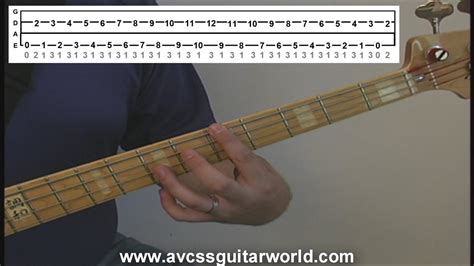 Bass Guitar Lessons Basic Octaves For Beginners E String Example Very Important Bass Riff