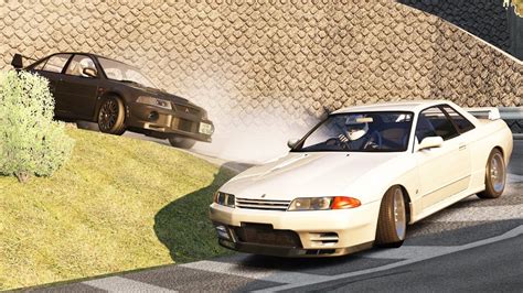 Irohazaka AWD Touge Battle R32 GT R Vs Evo 6 Assetto Corsa YouTube