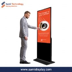 Floor Stand Interactive Digital Signage With Built In Camera