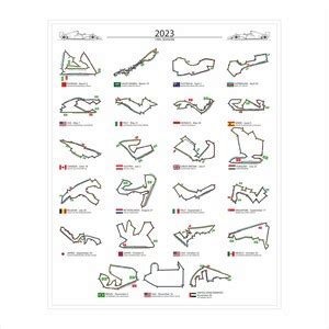 Formula 1 2023 Calendar Printable F1 2023 Calendar Formula 1 Circuits