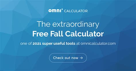 Free Fall Calculator