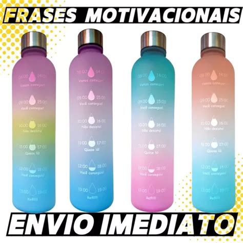 Garrafa De Gua Squeeze Frases Motivacionais Tie Dye L Mercadolivre