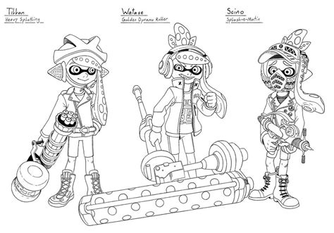 Coloriage Splatoon A Imprimer Danieguto