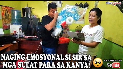 Naging Emosyonal Si Sir Sa Mga Sulat Para Sa Kanya Youtube