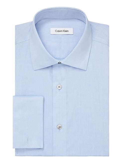 Plain Calvin Klein Blue Linen Surplus Shirt Full Sleeves Formal Wear