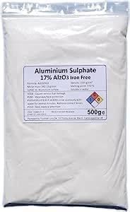 500g Bag Aluminium Sulphate 17 Iron Free Alum Al2 SO4 3 Amazon Co